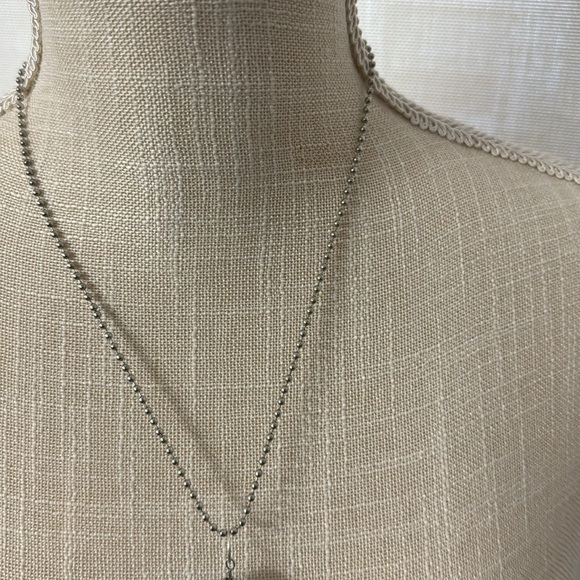 NWOT Crystal like 2 Face Hand Painted Butterfly Crystal Ball Like Necklace - Picture 5 of 17